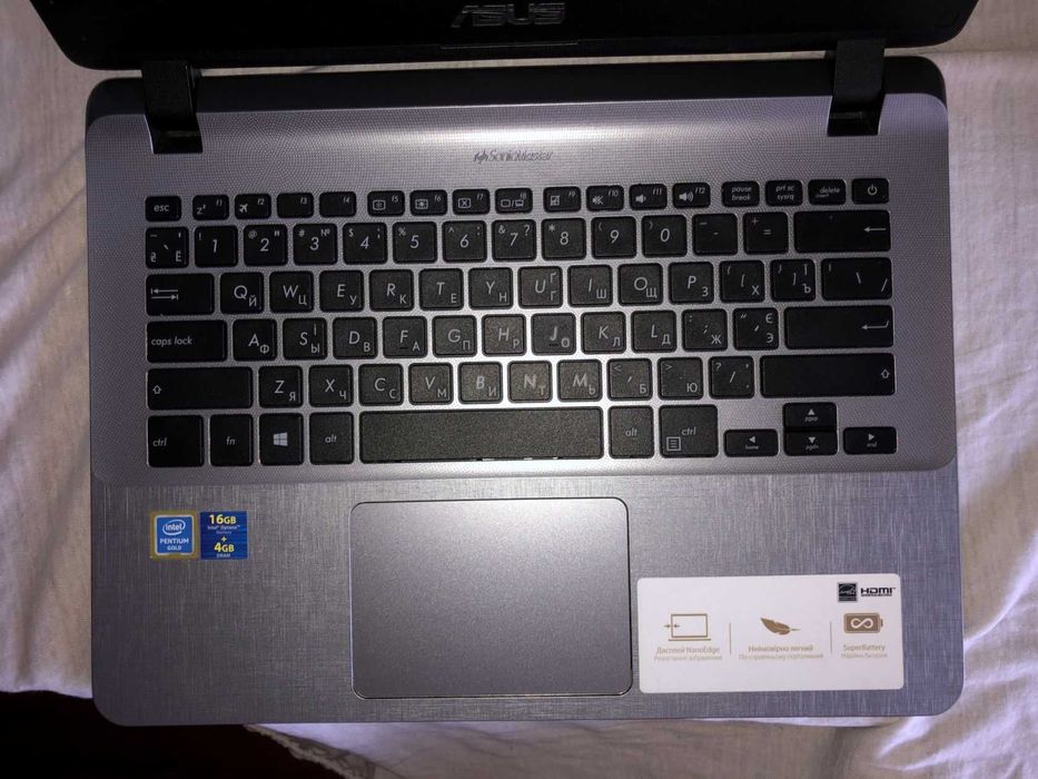 Ноутбук Asus X407 FHD IPS IPG 4417U/6gb/HDD 500gb+ SSD Intel