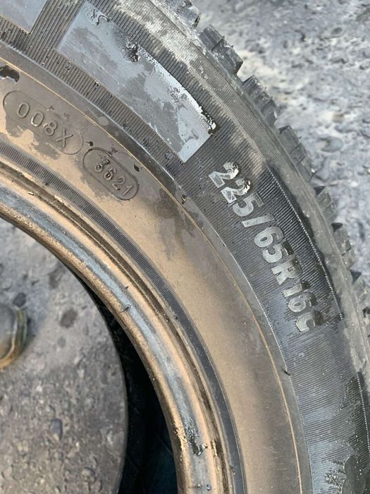 Шини 225/65 R16C пара Michelin зима, 6,4мм 225 65 16C
