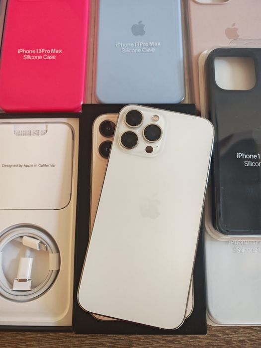 iPhone 13 Pro Max  6.7" 256GB Silver  Em Bom estado Aceito Ret