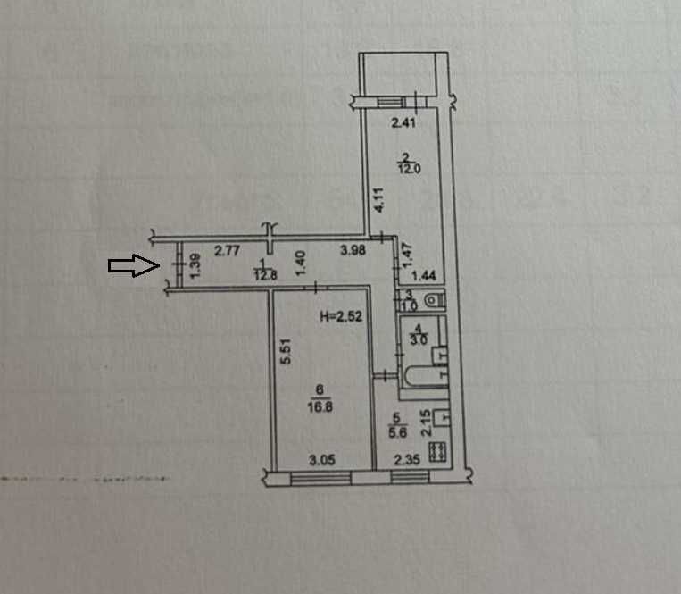 Без комісії. Продам 2к квартиру на Виноградарі, пр-т Свободи 34