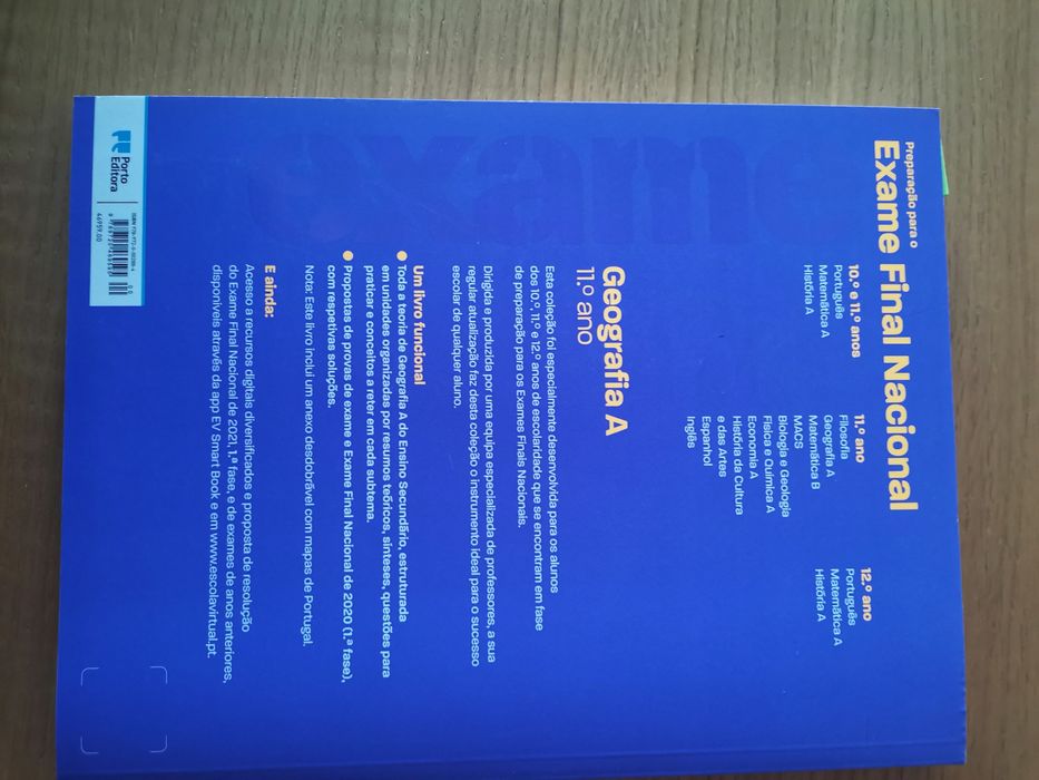 Livro de apoio e preparação para exame - Geografia A
