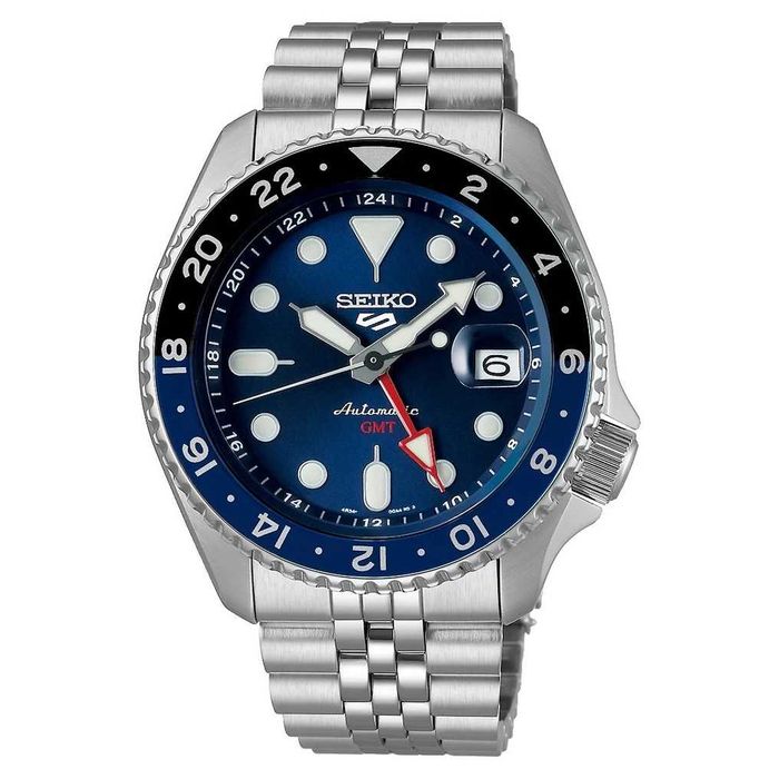 Zegarek męski Seiko 5 Sports 'Blueberry' GMT SSK003K1 FULL SET!