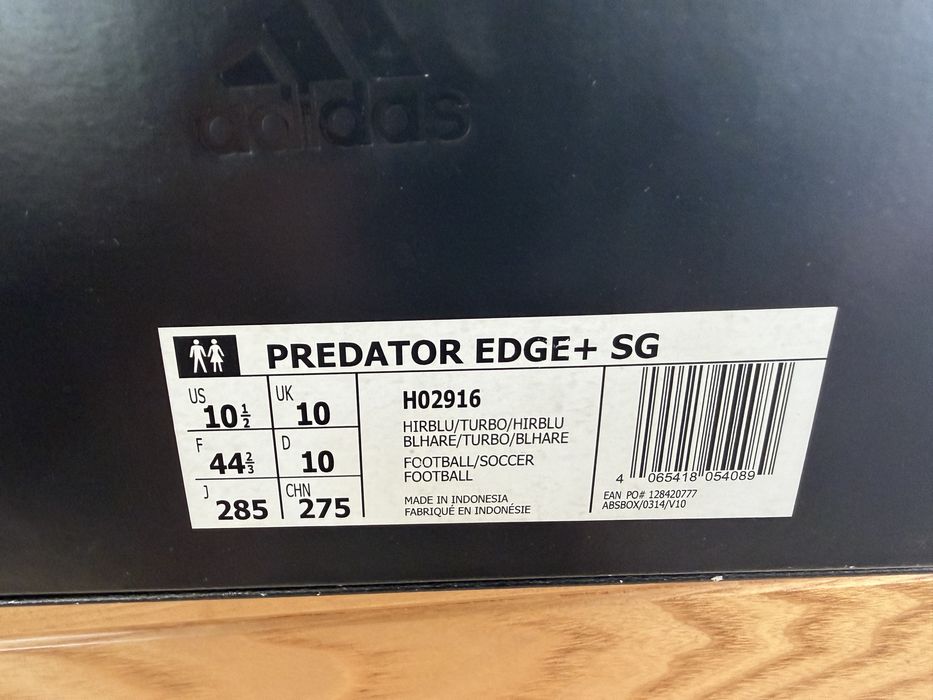 Adidas Predator Edge + SG 442/3 28,5 cm