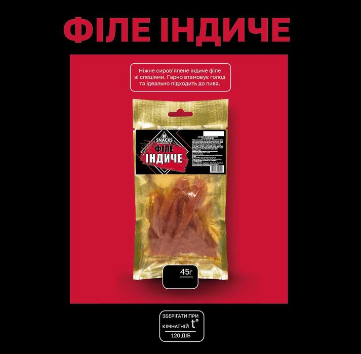 М'ясні снеки / чіпси / джерки / сушене м'ясо / закуски до пива