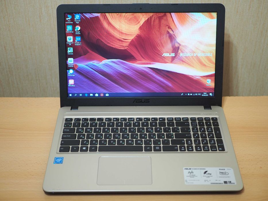 Ігровий сучасний ноутбук Asus NVIDIA GeForce MX110 (2Gb), чотирьох ядерний Intel Pentium N5000 Silver, RAM 4Gb SSD 500Gb, Батарея 5 годин, 0% зносу.
