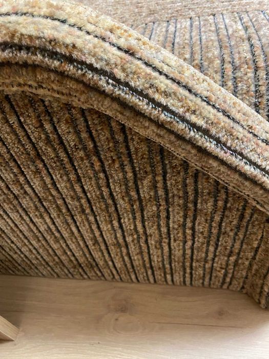 Fotel rozkladany , bezowo -brazaowy