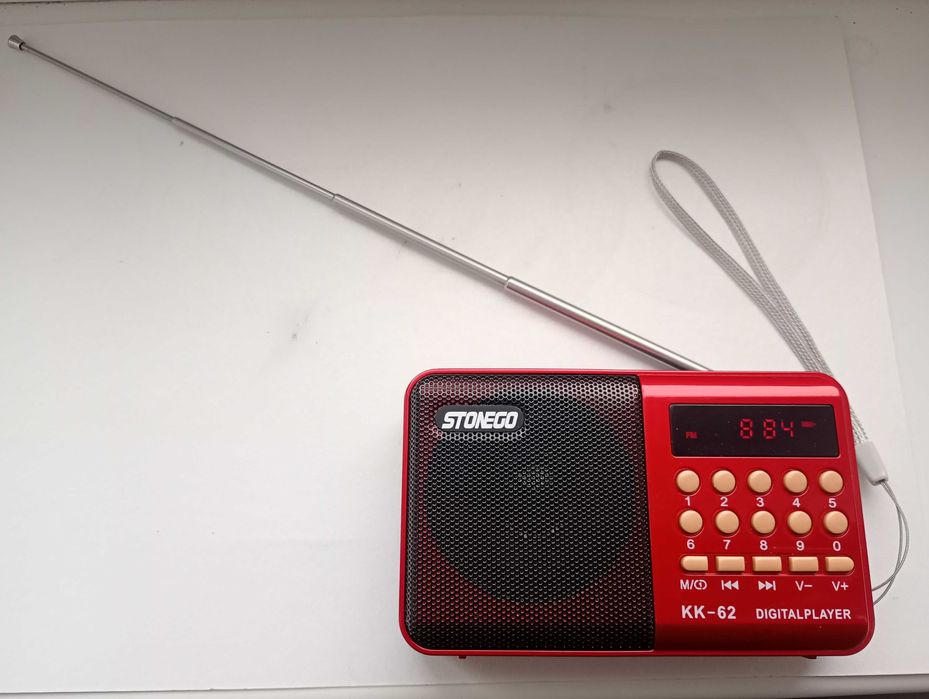 Радіоприймач портативний STONEGO FM радіо плеєр USB TF колонка приймач
