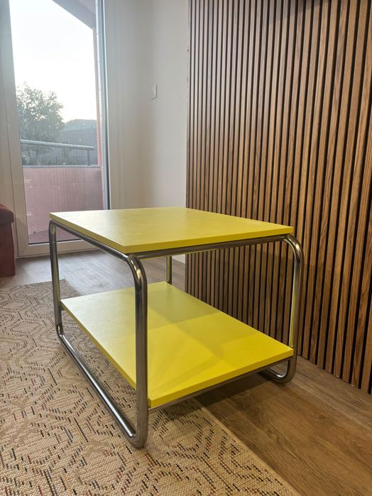 Mesa ikea amarelo-lima detalhe metal