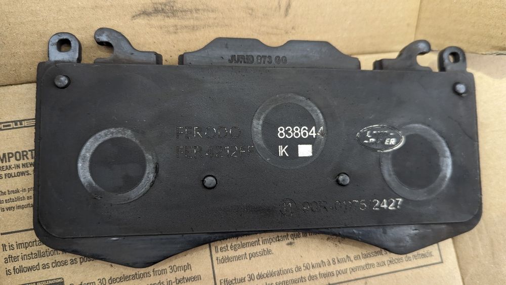 LR020362 оригінал колодки на range rover brembo 6 pot