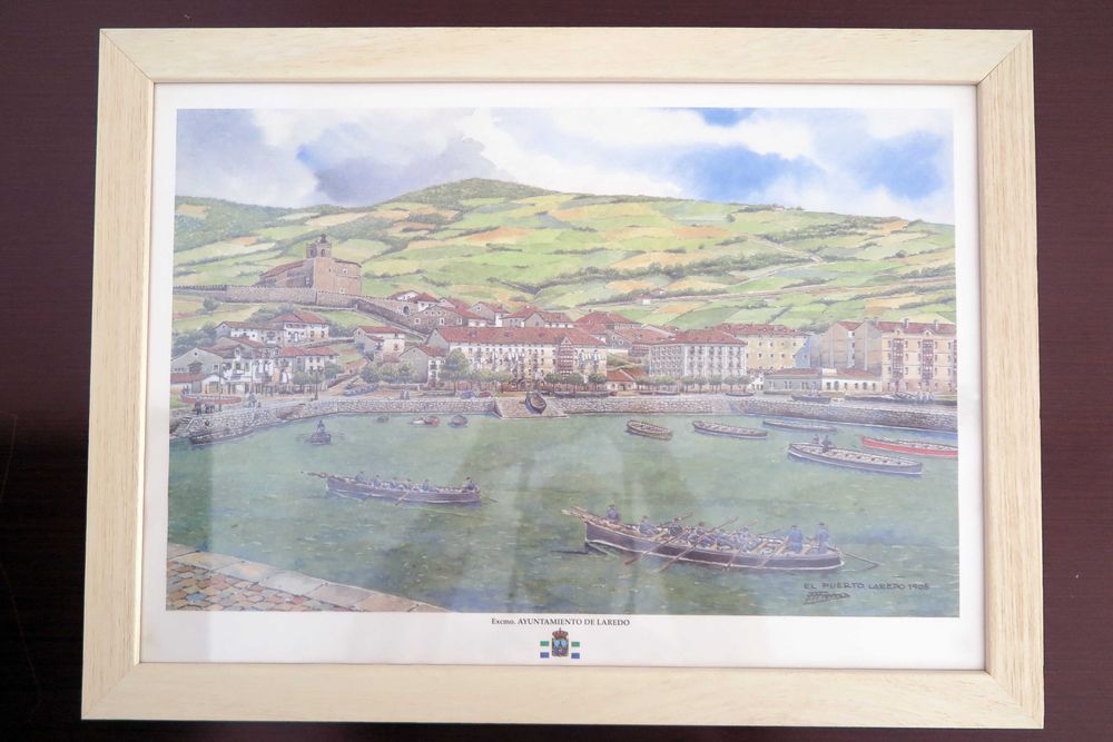 3 quadros exclusivos de paisagens de Laredo (séc. XIX)