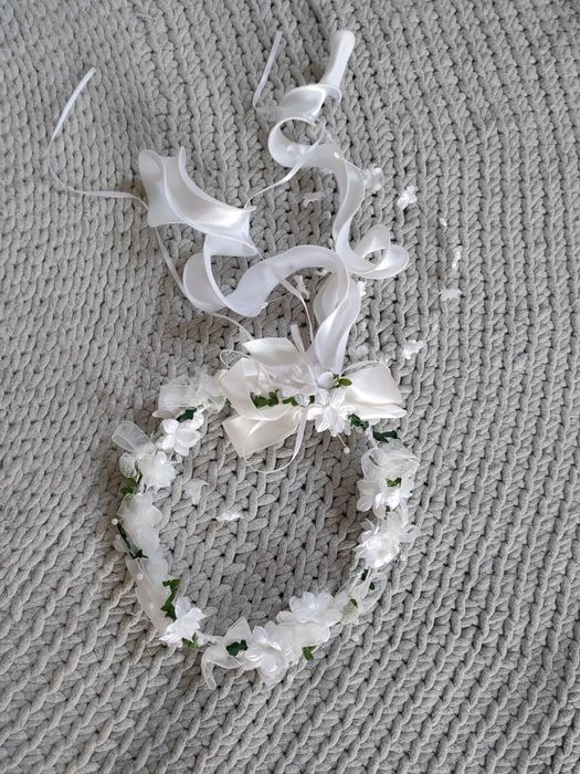 Alba szatka komunijna + dodatki torebka i wianek