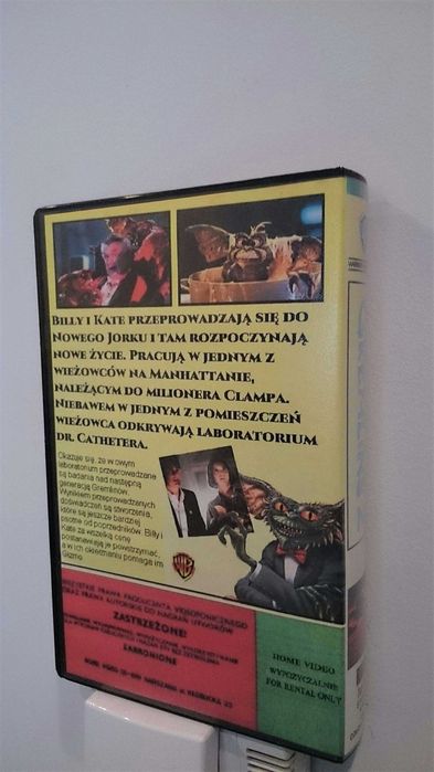 Gremliny 1 , 2 - VHS Filmy Kasety wideo HORROR na magnetowid
