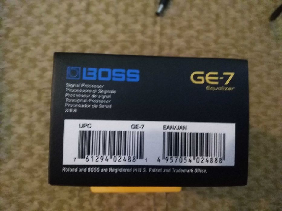 Pedal Boss GE-7 Equalizer (Equalizador Gráfico de 7 Bandas)