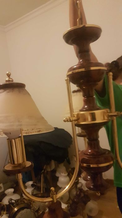 Candeeiro teto+ 2 de mesa