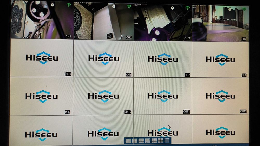 Sistema de Videovigilância CCTV NVR Wi-Fi 4 Câmaras  5MP HISEEU