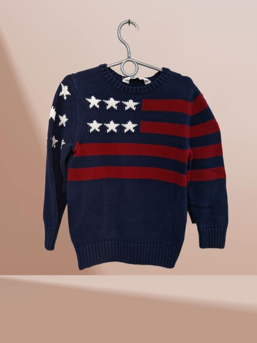 Swetr chłopiecy bez kaptura H&M r 110-116