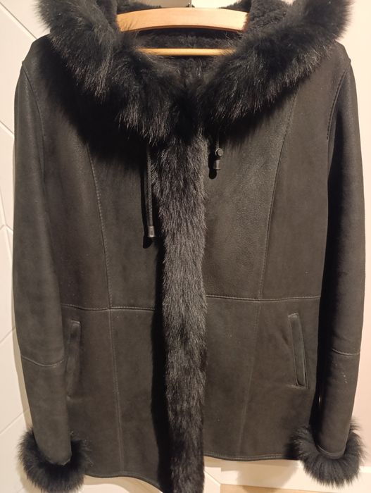 Kożuch naturalny z lisem