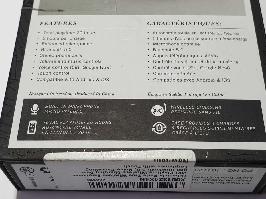 навушники  Urbanista Paris  5.0 IPX4  Android  iOS 20 год + комплект