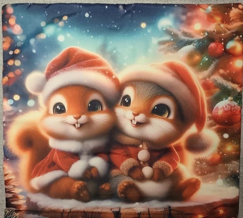 Komplet przepięknych poszewek świątecznych