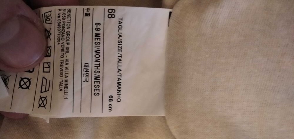 Casaco bebé Benetton