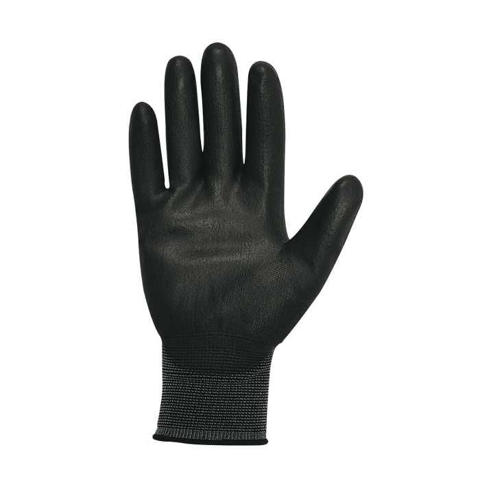 Luvas Nylon Poliuretano Preta PU1400 Juba