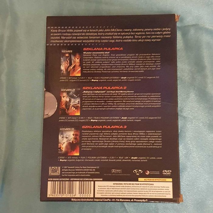 Szklana Pułapka 1-2-3  DVD