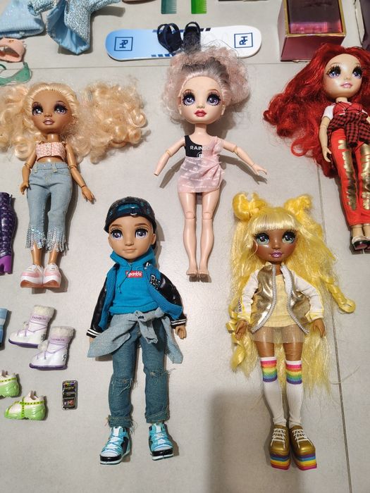Lalki Rainbow High, duża kolekcja + akcesoria