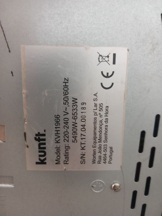 Placa eléctrica Kunft
