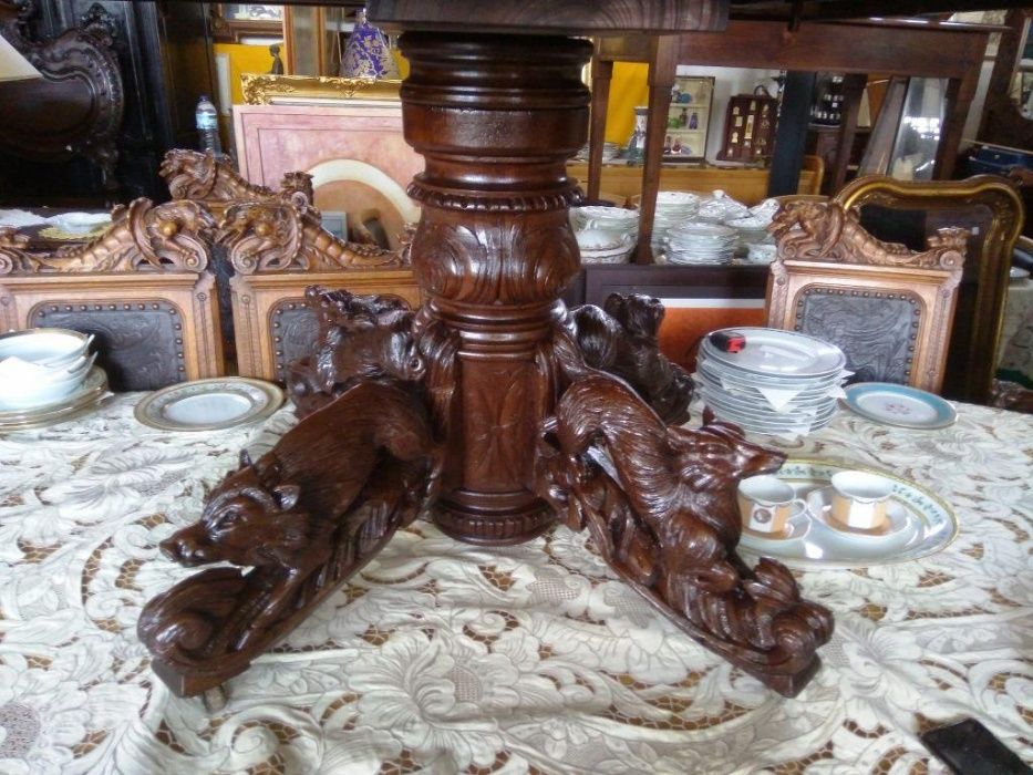 Mesa Grandes Dimensões Castanho Velho