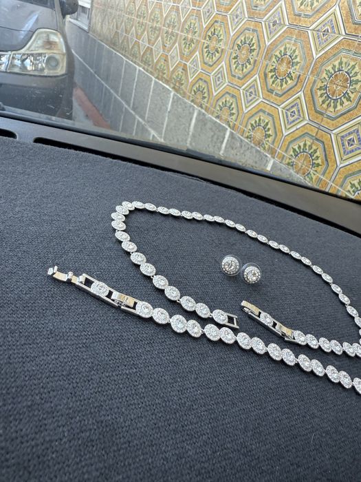 Conjunto Swarovski Prata