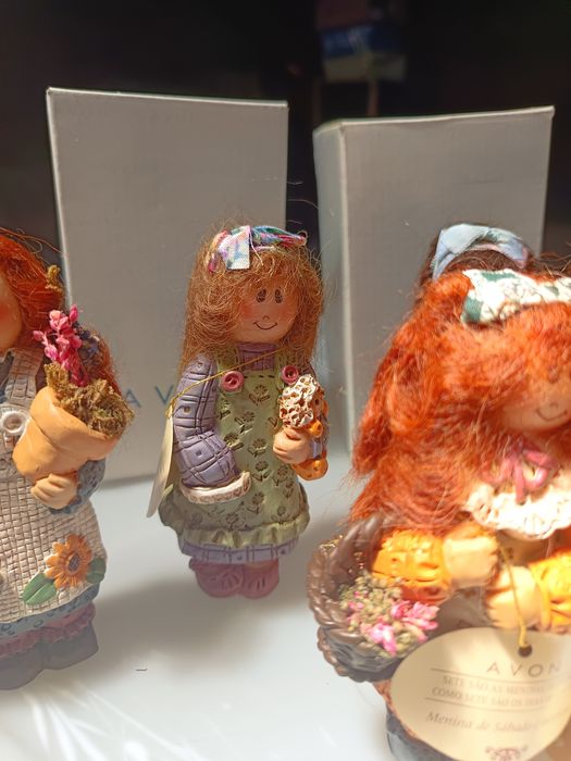 Coleção de 7 bonecas de decoração dos dias da semana