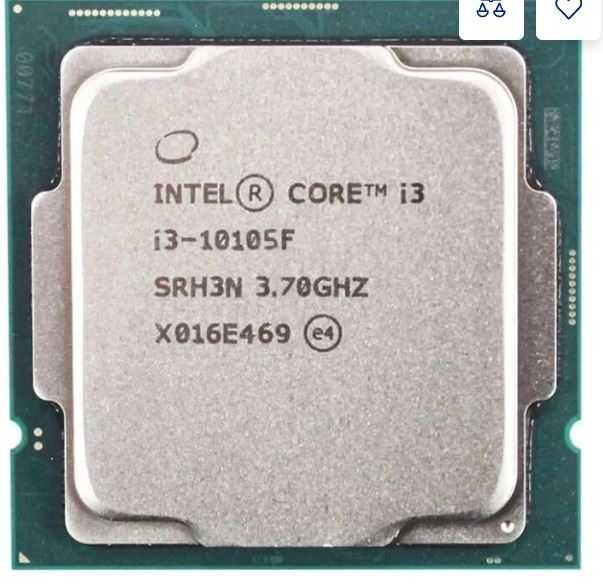 Процессор Intel Core i3 10105F  Socket 1200, 8потоков, 4.4 ГГц