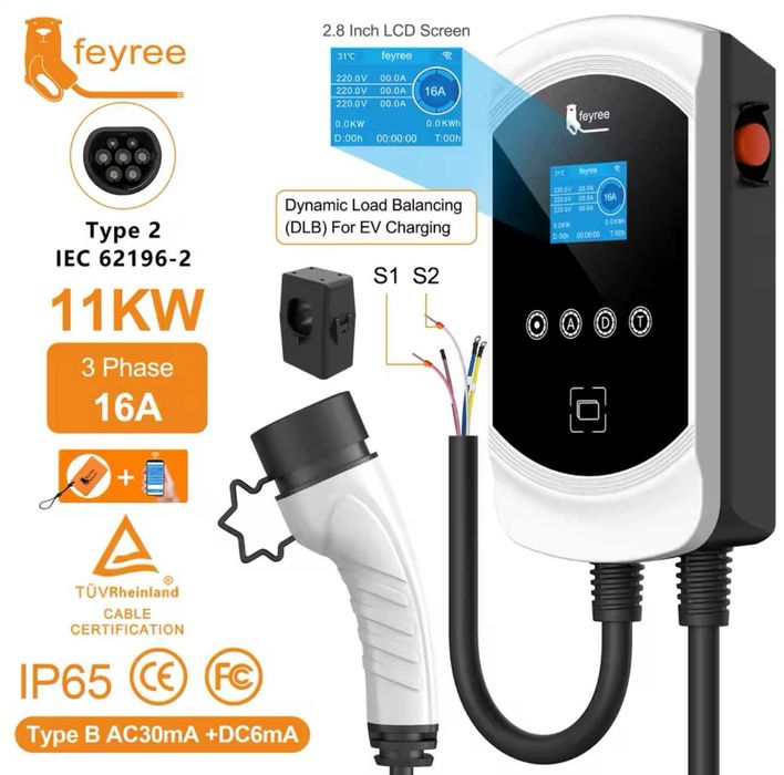 Balanceamento Carga 11 kw - 16A - Trifasica - Wallbox