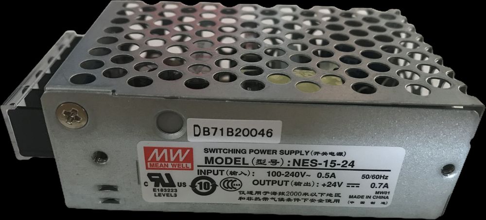 Імпульсний блок живлення Mean Well 24V 15W (NES-15-24)