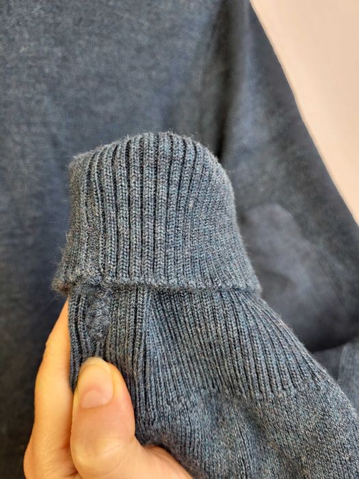 100% wełna wełniany męski damski sweter sweterek v neck mundur ciepły