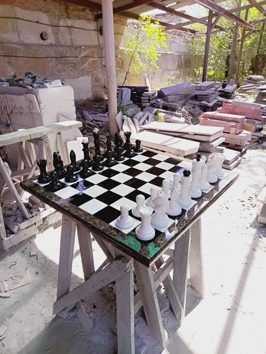 Шахмати з граніу 85см на 85см