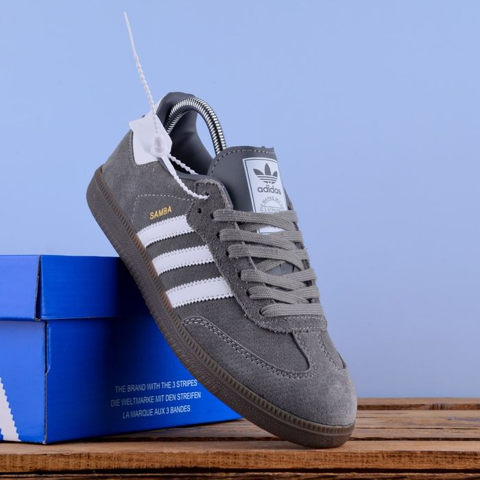 (2016) Акція! Кросівки кеди Adidas Samba замшеві сірі (41 42 ) адідас