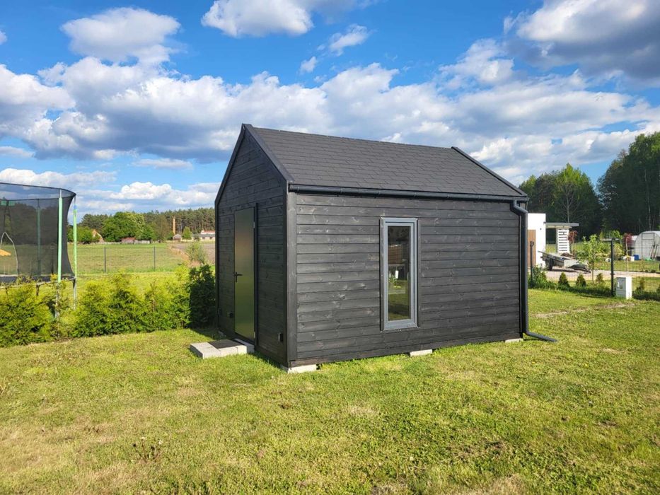 • • • • Domek z altaną • • • • NOEMI Loft 6x3 m producent DREWNOTRIK
