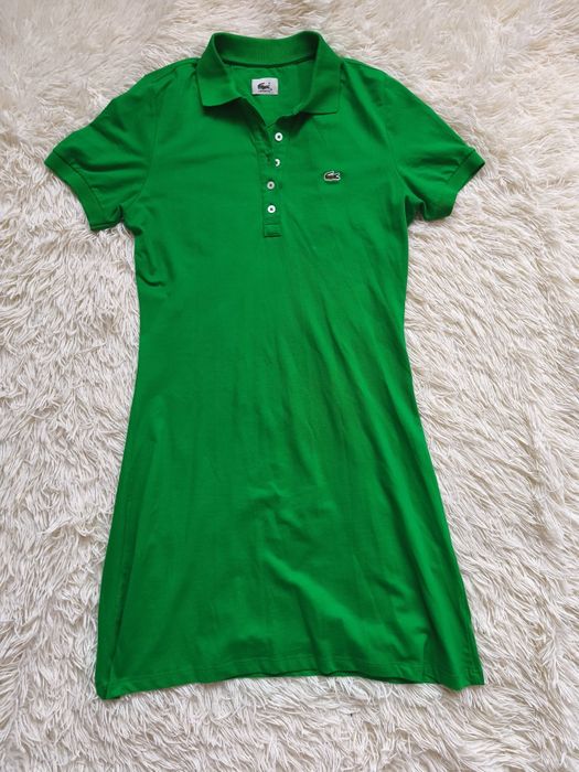 Жіноча сукня-поло Lacoste зелена, розмір 5