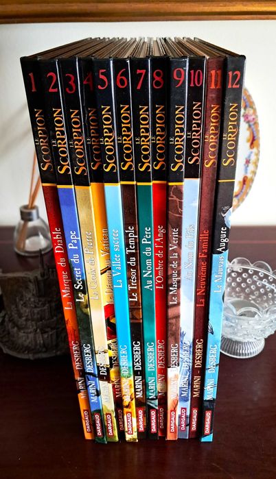 Livros BD - Desberg & Marini - Le Scorpion (edição em francês) - Primeiros 12 volumes