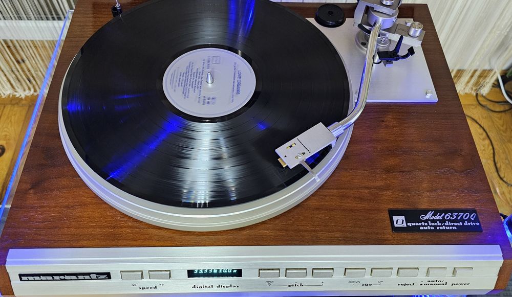 Marantz 6370Q gramofon z napędem bezpośrednim, wkładka Micro-Acoustics MA 733, stan  kolekcjonerski