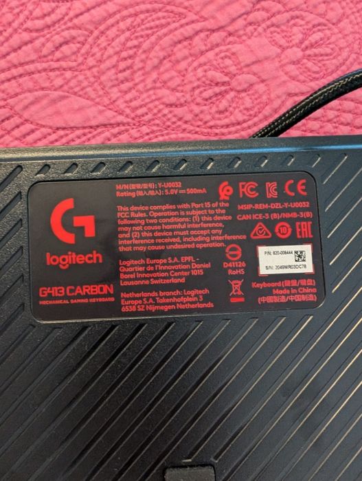 Teclado gaming Logitech G413 Carbon