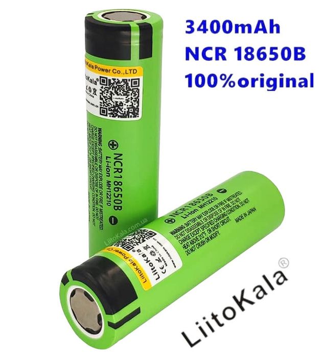 Аккумулятор 18650 LiitoKala NCR18650B / 3400mah / Li-Ion