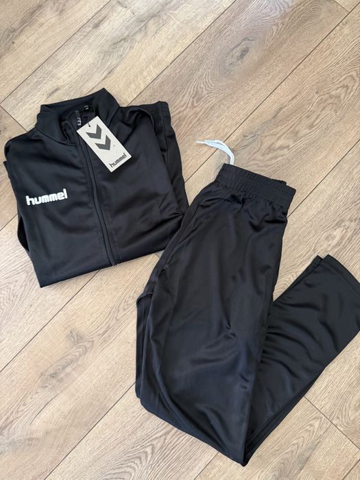 komplet Hummel spodnie i bluza 164 czarny