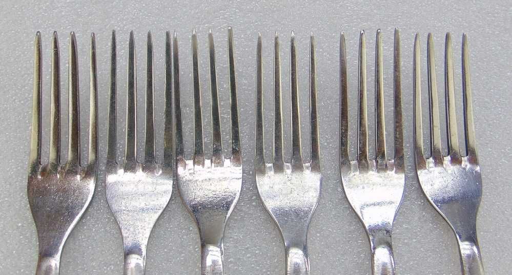 Radzieckie Sztućce, Widelce нерж - 6 szt.