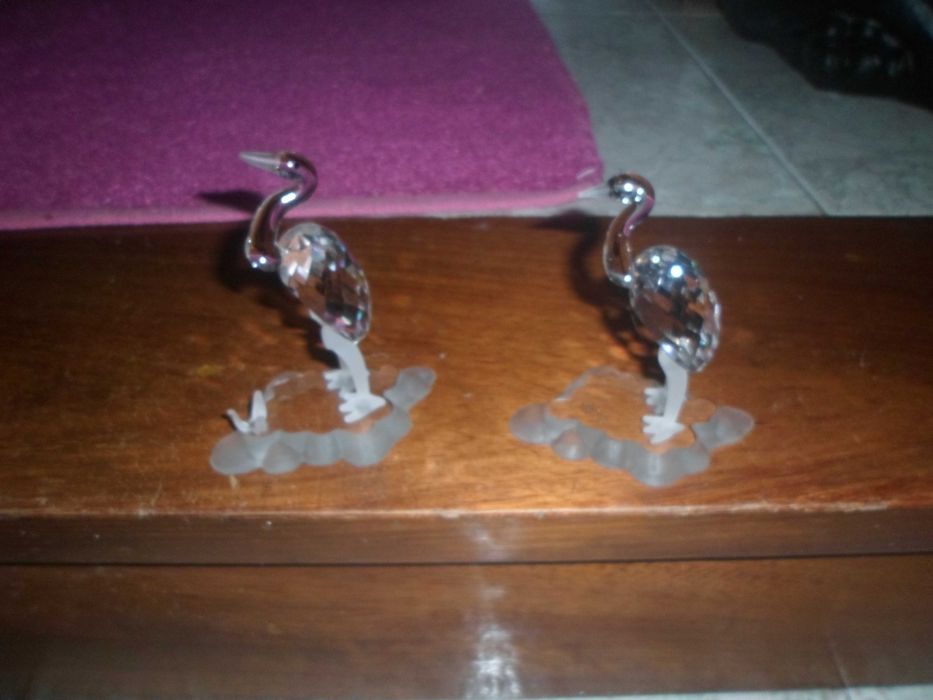 2 cegonhas em cristal swarovski muito bonitas