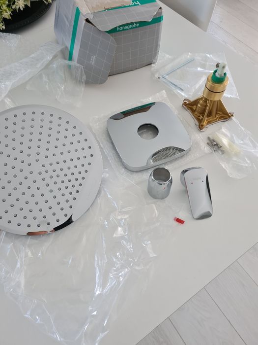 Komplet podtynkowy Hansgrohe bateria + deszczownica