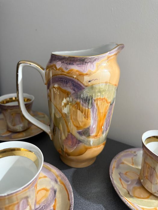 Zestaw kawowy porcelanowy Wałbrzych