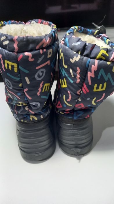 Гумові чоботи з штучним хутром, унісекс, розмір 33