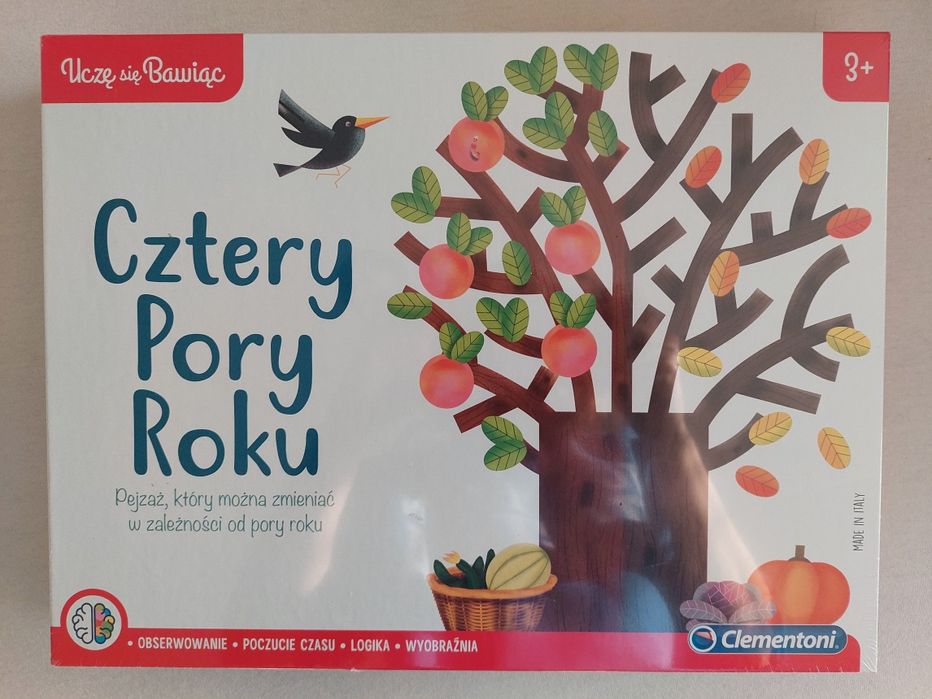 Nową gra edukacyjna 3+, cztery pory roku, clementoni